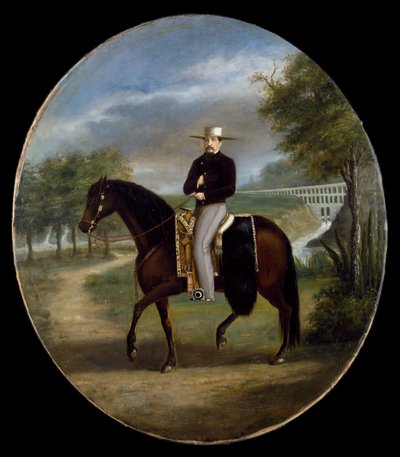 Don Manuel Romero de Terreros Villamil（纸上油画） 作者 墨西哥学校