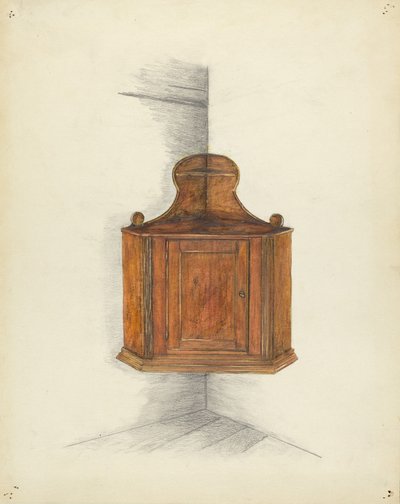 转角柜，约1953年。 作者 迈耶·戈德鲍姆