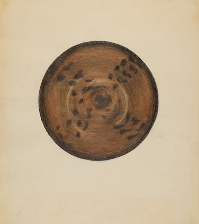 馅饼盘，约1936年。 作者 迈耶·戈德鲍姆