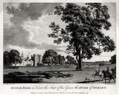 肯特郡诺尔公园（Knole Park），1775年，多塞特公爵（Duke） 作者 迈克尔·安吉洛·鲁克（Michael Angelo Rooker）