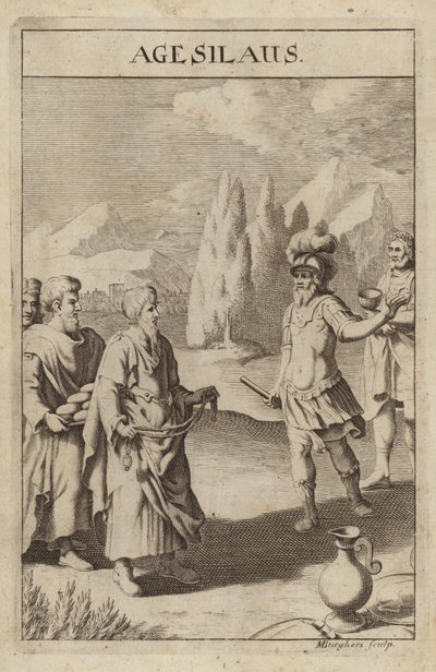 Agesilaus II，斯巴达国王和将军 作者 Michael Burghers