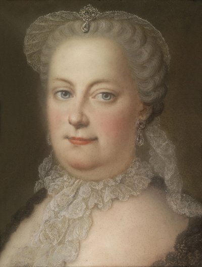 奥地利皇后玛丽亚·特蕾西亚皇后的画像1717-1780年，1762年 作者 Michael Christoph Hagelgans