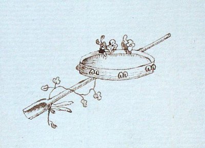 来自迈克尔-法拉第剪贴簿的图画（纸上笔墨）。 作者 迈克尔·法拉第