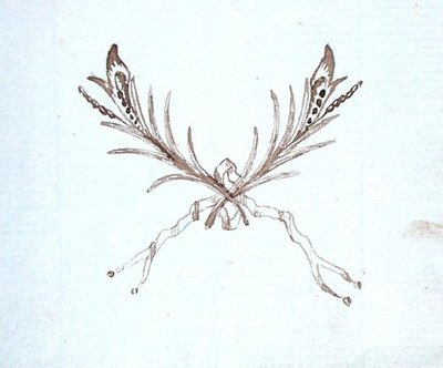 来自迈克尔-法拉第剪贴簿的图画（纸上笔墨）。 作者 迈克尔·法拉第
