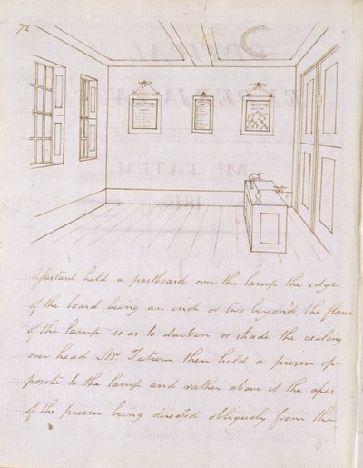 John Tatum在1810年Fleet Street附近的Dorset Street的演讲室（纸和笔墨水） 作者 迈克尔·法拉第