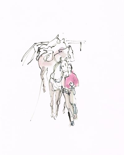 无题，2018（纸本水彩） 作者 迈克尔·弗里斯