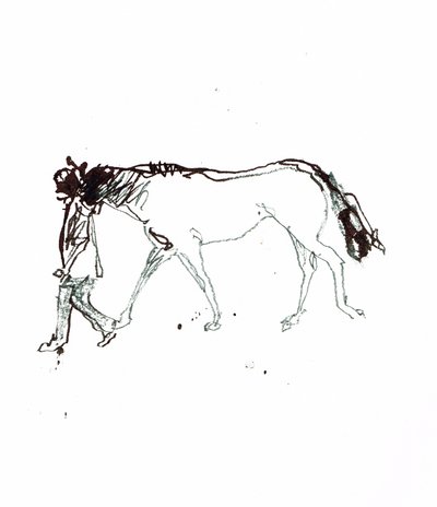 无题》，2018 年（纸上水彩） 作者 迈克尔·弗里斯