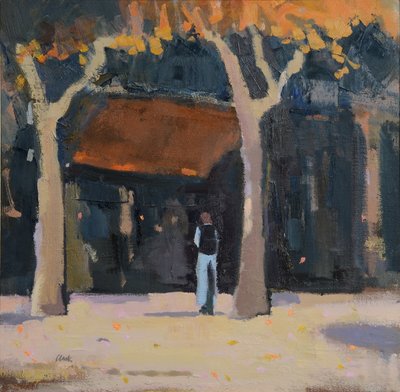 午后，法国西南部，2015 年（亚麻布油画） 作者 迈克尔·G·克拉克