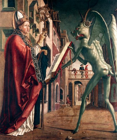 圣沃尔夫冈与魔鬼，圣沃尔夫冈的生活 作者 Michael Pacher