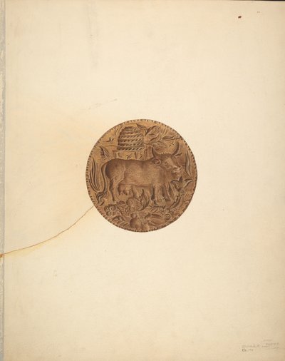 黄油模具，1940年。 作者 迈克尔·里奇泰利