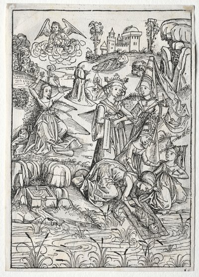 Der Schatzbehalter：摩西，法老发现，1491年。 作者 迈克尔·沃尔吉姆特