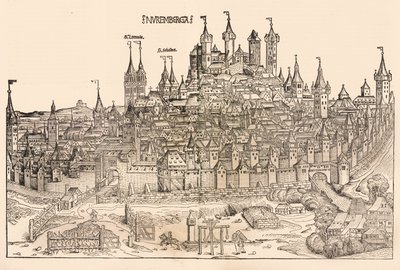 纽伦堡，1493年。 作者 威廉·普莱登沃夫