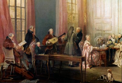 英语在Quatre-Glaces沙龙中提供 作者 米歇尔·巴泰勒米·奥利维耶或奥利维耶