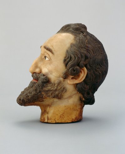 法国亨利四世的肖像头，c.1610（蜡）（另见312106和312138） 作者 Michel Bourdin