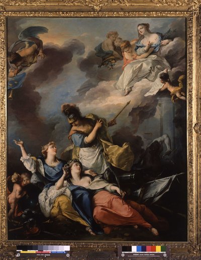 1606 年维也纳和平的寓言 作者 Michel Francois Dandre Bardon