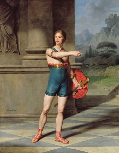 尼古拉斯·巴蒂斯特的肖像在霍勒斯的角色 作者 Michel Martin Drolling