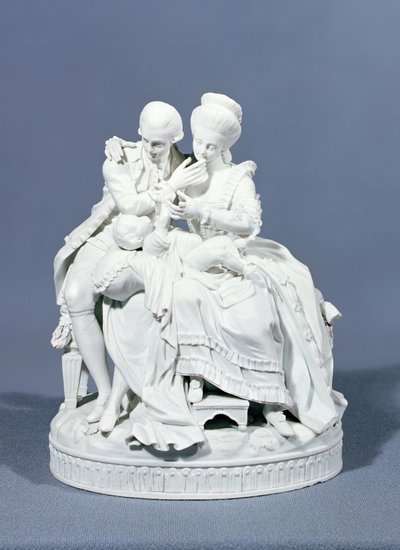 快乐的父母，Meissen，1770（瓷器） 作者 Michel Victor Acier