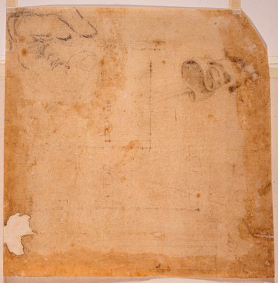 视角研究和旗帜 作者 米开朗基罗（后）布奥纳罗蒂