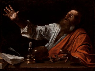 The Vision of Saint Jerome, first half of the 17th century (oil on canvas) 作者 米开朗基罗（卡拉瓦乔的追随者）