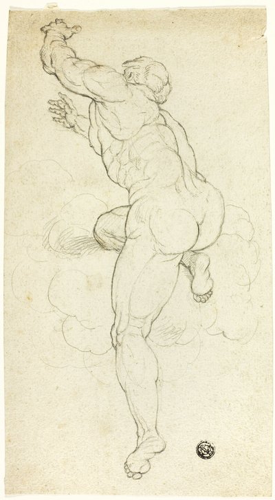 上升的男性裸体 作者 米开朗基罗（Michelangelo Buonarroti）