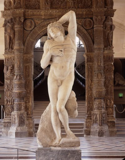 俘虏，被称为垂死的奴隶 作者 米开朗基罗（Michelangelo Buonarroti）