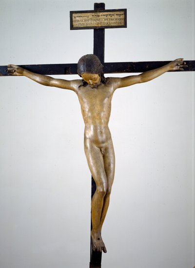 十字架，约1492-94（多色木）。 作者 米开朗基罗（Michelangelo Buonarroti）