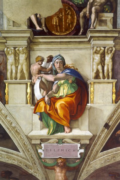 德尔斐女预言家 作者 米开朗基罗（Michelangelo Buonarroti）