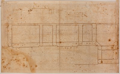 圣洛伦索外墙平面图 作者 米开朗基罗（Michelangelo Buonarroti）