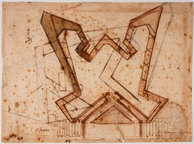 草甸之门的防御工事 作者 米开朗基罗（Michelangelo Buonarroti）