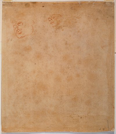 西斯汀约拿的头部研究 作者 米开朗基罗（Michelangelo Buonarroti）