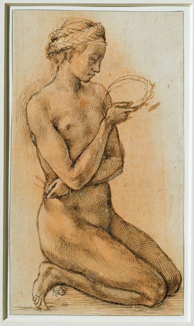 抹大拉的马利亚在思考荆棘王冠... 作者 米开朗基罗（Michelangelo Buonarroti）