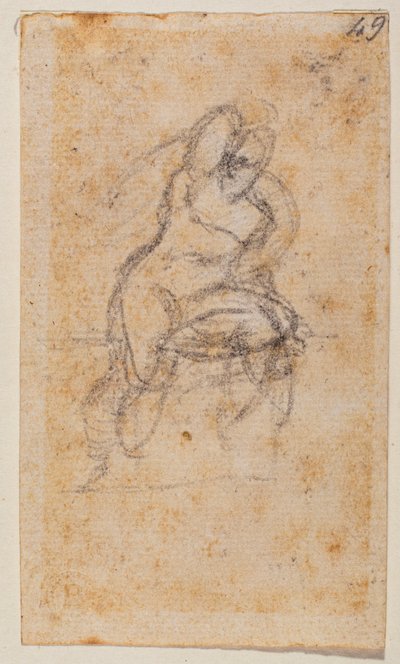 西斯廷教堂裸体研究 作者 米开朗基罗（Michelangelo Buonarroti）