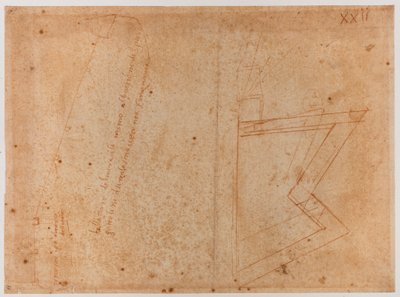 圣皮埃尔-加托利尼门附近城墙平面图 作者 米开朗基罗（Michelangelo Buonarroti）
