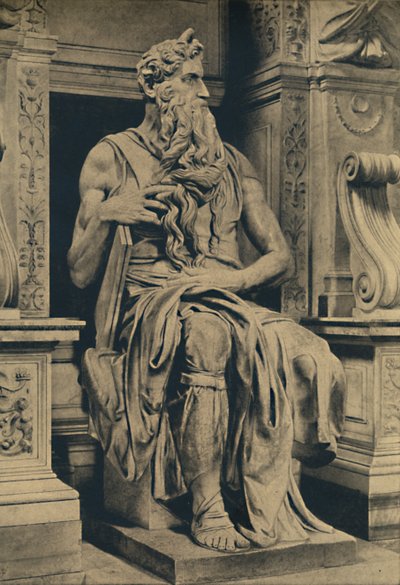 罗马 - 圣教堂彼得乐队 - 摩西的米开朗基罗，1910 作者 Michelangelo Buonarroti