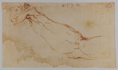 莱达》右臂草图，1528-1530 年（素描） 作者 米开朗基罗（Michelangelo Buonarroti）