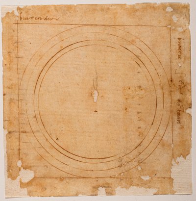 圣母百花大教堂穹顶草图 作者 米开朗基罗（Michelangelo Buonarroti）