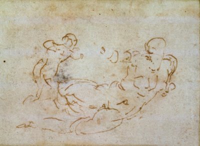 金星和丘比特研究 作者 米开朗基罗（Michelangelo Buonarroti）