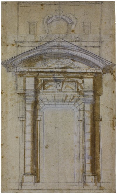 大约在1561年，在罗马研究皮亚门 作者 米开朗基罗（Michelangelo Buonarroti）