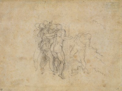研究最后的判断（石墨在纸上） 作者 米开朗基罗（Michelangelo Buonarroti）