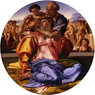 神圣家族多尼通多 作者 米开朗基罗（Michelangelo Buonarroti）