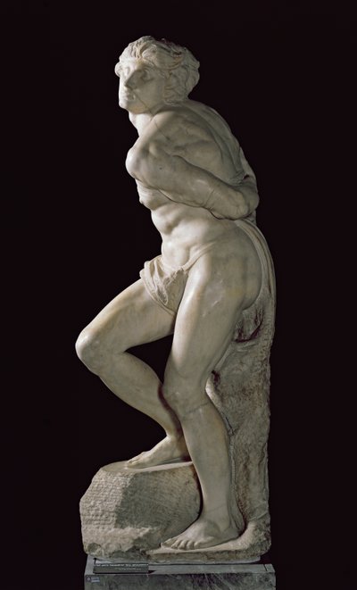 叛逆的奴隶，1513-15年 作者 米开朗基罗（Michelangelo Buonarroti）