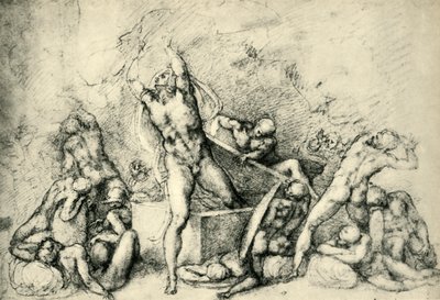 复活，c1532，1943年。 作者 米开朗基罗（Michelangelo Buonarroti）