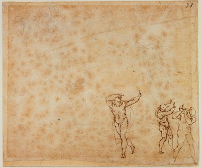 三幅裸体画 作者 米开朗基罗（Michelangelo Buonarroti）