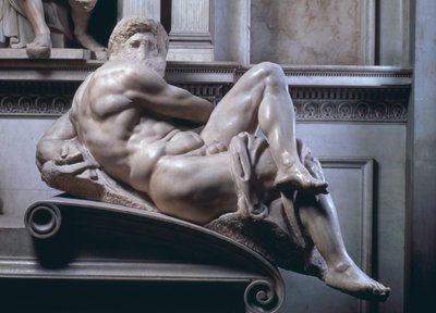 朱利亚诺德梅迪奇墓，日详细，1520-33大理石 作者 Michelangelo Buonarroti
