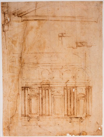 劳伦森休会期间的墙壁计划书 作者 米开朗基罗（Michelangelo Buonarroti）