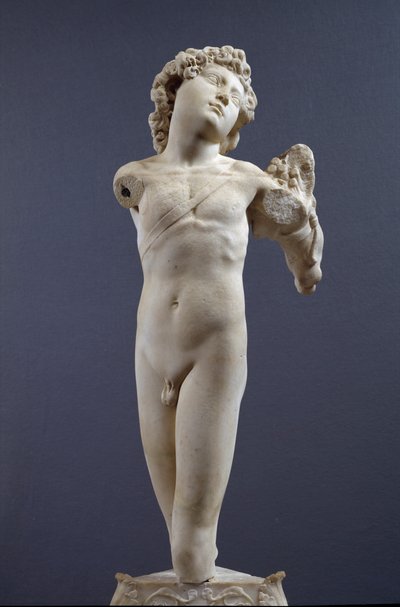 年轻的弓箭手，约1490年（大理石）。 作者 米开朗基罗（Michelangelo Buonarroti）