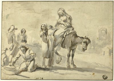 休息补充营养的旅行者 作者 米开朗基罗·塞奎兹（Michelangelo Cerquozzi）