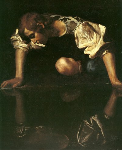 水仙，1598-1599 作者 米开朗基罗·梅里西·卡拉瓦乔