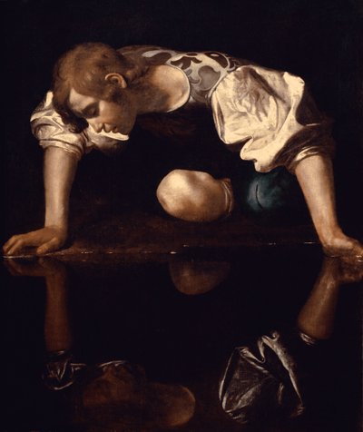水仙，c.1597-99 作者 米开朗基罗·梅里西·达·卡拉瓦乔