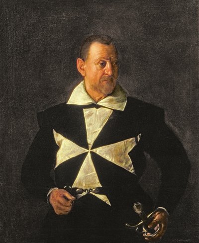马耳他骑士的肖像，可能是安东尼奥·马丁里（Fra Antonio Martelli） 作者 米开朗基罗·梅里西·达·卡拉瓦乔
